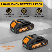 Mini tronçonneuse électrique industrielle de 6 pouces, rechargeable, portable, à moteur à balais, pour la coupe du bois en extérieur