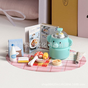 Yixin Cute Chef Story <b>Miniature</b> Kitchen Blind Box 6 Pcs DIY Assembly Toy For Children Age 5 7 Years - Product Image 3