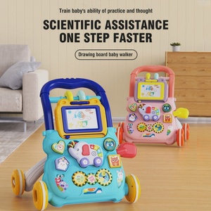 Porteur bébé éléphant musical anti-retournement avec roues, jouet d'éveil pour enfants - Product Image 2