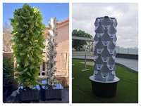 Système hydroponique d'intérieur pour plantes et fleurs, tour verticale de jardinage pour légumes et fleurs