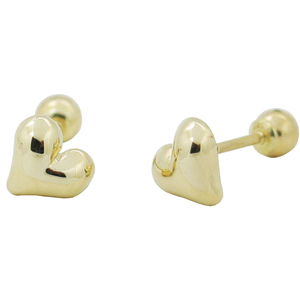 Pendientes de Oro Puro Coreano de 14K con Forma de Corazón de Durazno, Estilo Exquisito, Semi-3D, Lujo Ligero, para Mujer - Product Image 6