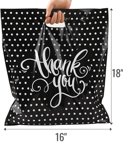 Bulk Reusable LDPE Plastic Shopping Bags With Custom Logo Printed