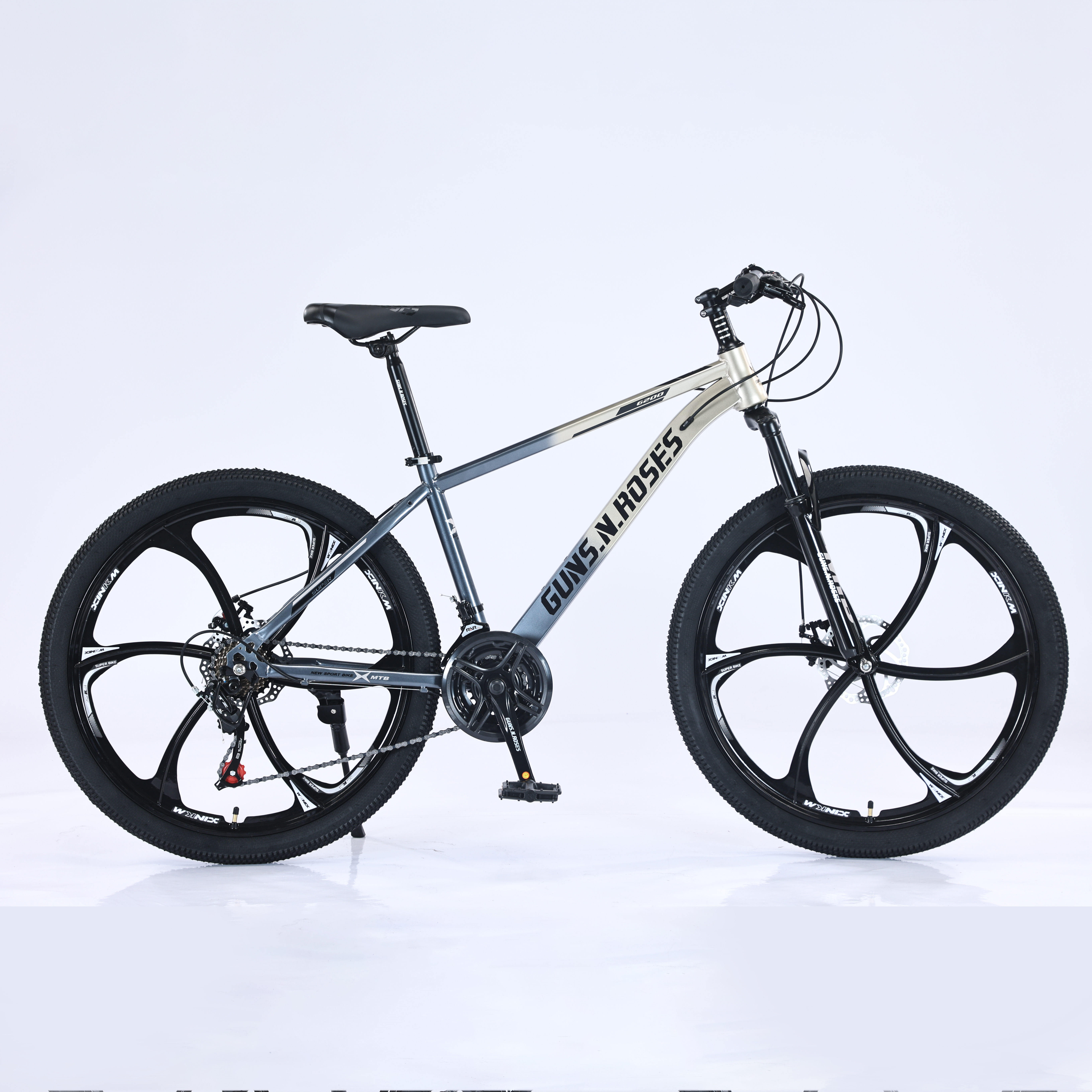 26インチ マウンテンバイク スチールフレーム 26インチbyke自転車26インチmtbスチールフレームサイクル (男性用