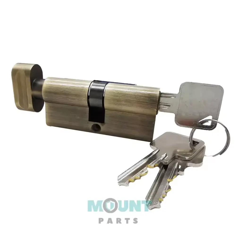 Cylindre de serrure à mortaise de porte en laiton massif sécurité à domicile à clé 70mm laiton antique cylindre de serrure à mortaise clé avec clés