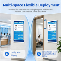 ALLESTECH Affichage publicitaire LCD antibactérien PoE pour signalisation numérique médicale, gestion des files d'attente en clinique et usine
