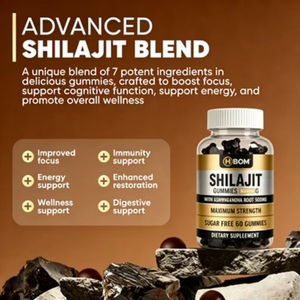 OEM Shiragit <b>Gummy</b> <b>Bears</b> contain Ashwagandha root | Sugar-free. Enhances energy, concentration and cognitive function, supports - Product Image 2
