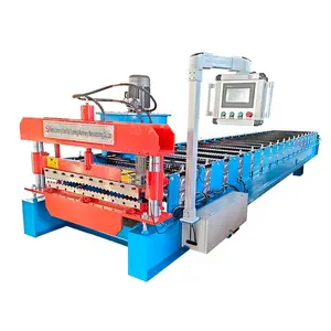 corrugated steel roof panel sheet making roll forming machine