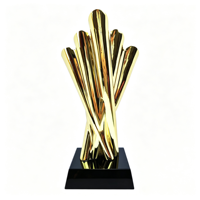 Trophée de récompense en aluminium gravé durable, souvenir d'entreprise, cadeau d'entreprise, vente en gros, usine chinoise Gold Enterprise