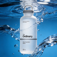 Bouteille d'eau en verre givré de 500 ml avec couvercle, personnalisable avec logo, pour hydratation quotidienne, vente en gros usine