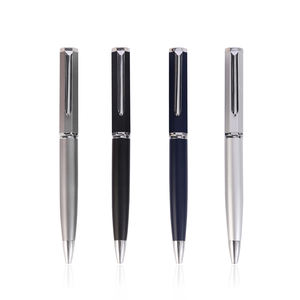 Bolígrafo de Metal de Lujo con Acabado Esmerilado, de Aluminio y Acero Inoxidable, con Mecanismo de Giro, para Hotel, con Logotipo Personalizado - Product Image 4