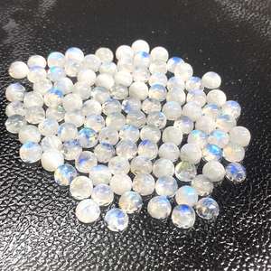 พลอยมูนสโตนสีขาวรุ้งธรรมชาติคุณภาพสูง 7 มม. สำหรับทำเครื่องประดับ ได้รับการรับรองจาก IGI - Product Image 5