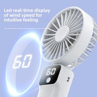 Ventilateur portable pliable, mini ventilateur USB rechargeable, silencieux, avec support de téléphone intégré 1200-2000mAh, ventilateur de bureau, logo personnalisé
