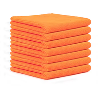 Serviette de voiture en microfibre avec logo personnalisé, étiquette d'emballage couleur et taille |   Tissu en polaire corail sans ourlet, absorbant l'eau, doux, séchage rapide, réutilisable