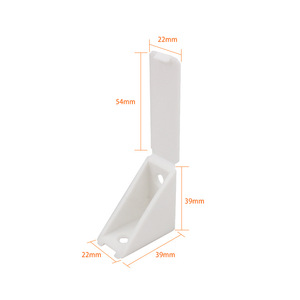Oferta Especial: Accesorios para Muebles, Soportes de Conexión de Esquina de Plástico, Soporte de Ángulo Recto, Refuerzo de Esquina - Product Image 3