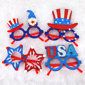USA Veterans Day Patriotisches Rot Weiß Blau Amerikanische Flagge Brille Mode <span class=keywords><strong>Photo</strong></span> <span class=keywords><strong>Booth</strong></span> Requisiten 4. Juli Party zubehör - Product Image 2