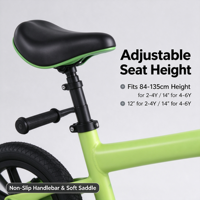 Vélos d'équilibre pour enfants Design Kids' 12 pouces sans pédales, vélo d'apprentissage pour les tout-petits de 1 à 3 ans, garçons et filles, vélo de glisse pour la conduite en extérieur