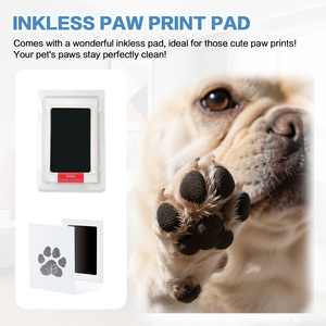 Kendin Yap Tasarım Özelleştirilmiş Logolu Köpek Tasması Tutucu Resimli MDF El Yapımı Boyama UV Boş Evcil Hayvan Anı Fotoğraf Çerçevesi 9x9 inç Siyah - Product Image 4