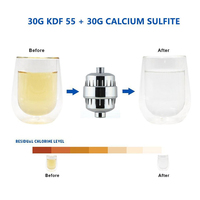 Filtre de Douche à Charbon Actif Ionique KDF à 15 Étapes, Cartouche Filtrante pour Pommeau de Douche - Vente Flash