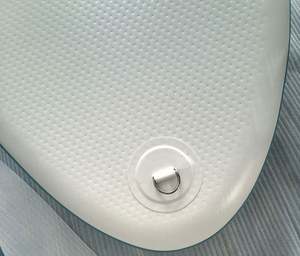 Kayak gonflable HiSea Al1 personnalisé <span class=keywords><strong>ou</strong></span> de 12,5 pieds (380 cm) de long, Drop Stitch, pour <span class=keywords><strong>1</strong></span> personne, avec pompe manuelle et pagaie, installation en 5 minutes - Product Image 4