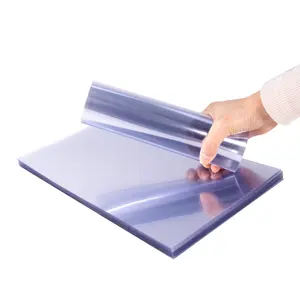 Transparente PVC-Hart folie Unterschied liche Dicke PVC-Abdeckung Kunststoff Struck Notebook-Abdeckung Kunststoff material PVC-Folie