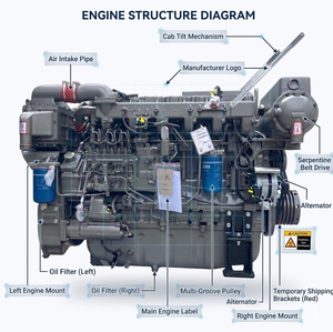 <span class=keywords><strong>Motor</strong></span> Diésel Marino Yuchai YC6MJ410-C20 de 410HP, Refrigerado por Agua, 4 Tiempos, 6 Cilindros, para Propulsión de Barcos de Pesca - Product Image 6
