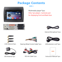 7 "2 Din autoradio lecteur DVD de voiture 4 + 64G 8 + 128G voiture GPS Navigation Android 12 pour Fiat Ducato 2008-2015