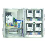 Boîte de compteur électrique d'extérieur Carte de distribution multi-portes avec protection IP54 en acier inoxydable et ABS