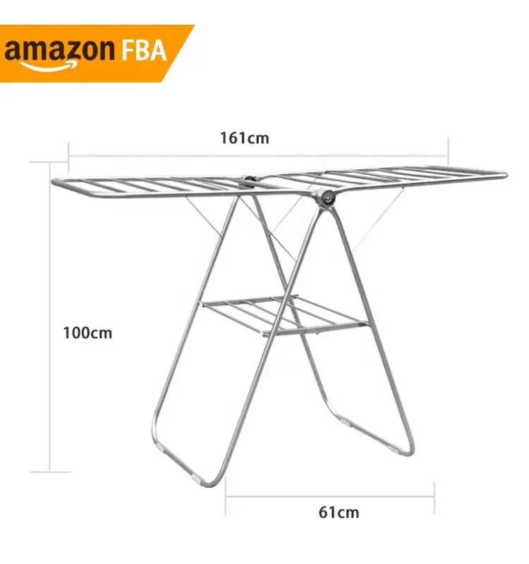 실내 야외 세탁 행거 랙 접이식 천 건조기 스탠드 스테인레스 스틸 의류 건조 랙에 2024 신제품 아이디어