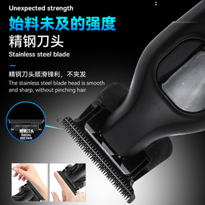 Cortadora de Pelo Eléctrica Profesional Kemei KM-1681 con Pantalla LCD, Alta Potencia y Carga Rápida para Corte de Cabello Familiar - Product Image 3