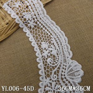 Bianco scollo colorabile floreale Crochet con collo in pizzo - Product Image 5