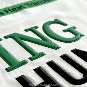 Tùy chỉnh 3D lớn lên Kết cấu Silicone truyền nhiệt các bản vá lỗi có thể giặt quần áo nhãn cho T-Shirts thời trang hàng may mặc - Product Image 2