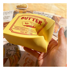 Decompression Food <b>Squishy</b> Kit Butter Chocolate Bread Dumpling Slow Rising Soft PU Foam Squeeze Stress Relief Toy - Product Image 2