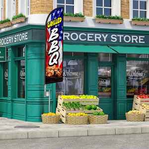 ธงขนนกคุณภาพสูงขนาด 2.5*11.5 ฟุต สำหรับปาร์ตี้ชายหาดและโปรโมชั่นโฆษณา - Product Image 4