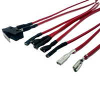 Konektor Micro-Match IDC Merah 20Pin Kabel Pita Datar, Kabel Koneksi Transfer Sinyal Mesin, Kabel Harness
