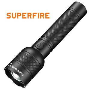 SUPERFIRE Mini Aluminiumlegierung Wasserdichte USB-Aufladbare LED-Taschenlampe 240M Reichweite Zoombar Hochkompakte EDC-Taschenlampe - Product Image 6