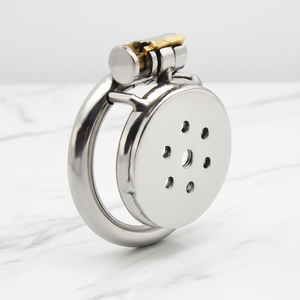 Dispositivo di Castità Maschile in Acciaio Inox, Piccolo e Piatto, con Anello a Punte, Gioco Erotico <span class=keywords><strong>per</strong></span> <span class=keywords><strong>Uomini</strong></span> - Product Image 1