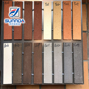 Mộc Mạc bên ngoài khuôn clinker gạch đỏ gạch đá gốm vật liệu đất sét sàn tường lát gạch bề mặt mờ chịu lạnh ngoài trời - Product Image 5