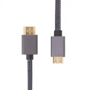 High Speed 4K UHD 1M 2M 3M Male To Male HDMI To Mini HDMI Cable For HDTV Tablet Monitor Camera Laptop TV Connection Cable