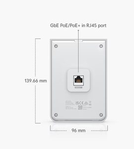 <span class=keywords><strong>Point</strong></span> d'accès Wi-Fi 6 mural Ubiquiti UniFi U6-IW 802.11ax double bande PoE intégré pour hôtel, appartement, bureau - Product Image 5