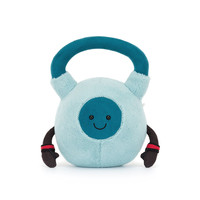 Peluche sportive Jelly Cat Kettlebell, jouet en peluche Amuseables, série Amuseables, cadeau idéal pour un anniversaire