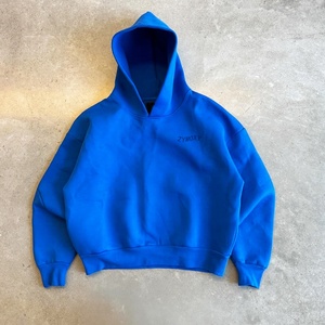 Sweat à capuche pour homme de haute qualité, coupe ample et oversize, vert, 500gsm 600gsm, avec logo personnalisé du fabricant pour marque de vêtements - Product Image 6