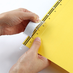 Comix Suspension File A1813 Hanging <b>Clip</b> F/C Paper Red Yellow Green Blue Gray Office Use - Product Image 3