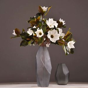 LO-502 Venta al por Mayor de Tallos de <span class=keywords><strong>Magnolia</strong></span> Artificial de Alta Gama de 74 cm, Flor de <span class=keywords><strong>Magnolia</strong></span> Artificial de Tacto Real para Decoración del Hogar y Bodas - Product Image 1