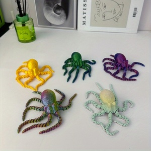 Polpo Articolato Multicolore Stampato in 3D Stile Metà Secolo per Laurea e Battesimo - Product Image 1