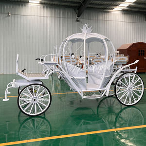 White Electric <b>Pumpkin</b> Carriage With Hydraulic Brakes Customizable Color Size - Product Image 2