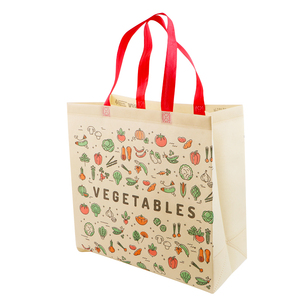 Borsa per la spesa con ruote <span class=keywords><strong>in</strong></span> <span class=keywords><strong>tessuto</strong></span> organico ecologico non <span class=keywords><strong>tessuto</strong></span> con manici, per pane e altro - Product Image 6