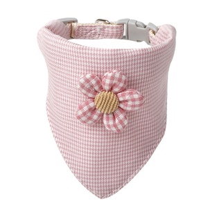 Pet <b>Dog</b> Neck Scarf Adjustable Pet Buckle Triangle Scarf Bandana <b>Neckerchief</b> for Small Cat Bandana - Product Image 1