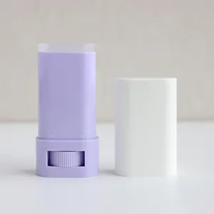 Hochwertiger leerer Deodorantbehälter 15 g Deodorant-Stickbehälter aus Kunststoff in kundenspezifischer Farbe oval