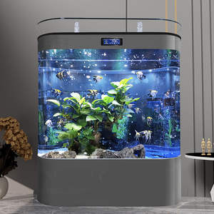 ตู้ปลา ตู้เลี้ยงปลา ตู้ปลาสำหรับบ้าน ห้องนั่งเล่น ตู้ปลาขนาดเล็ก ตู้ปลาแบบไม่ใช้น้ำ ตู้ปลาแบบอีโคโลจี ตู้ปลาแบบมีฟิลเตอร์ด้านล่างขนาดใหญ่ ตู้ปลาสำหรับปลาทองและเต่า - Product Image 6