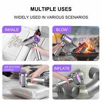 Aspirateur de voiture sans fil rechargeable 2-en-1 haute puissance avec souffleur d'air, mini aspirateur portable sans fil